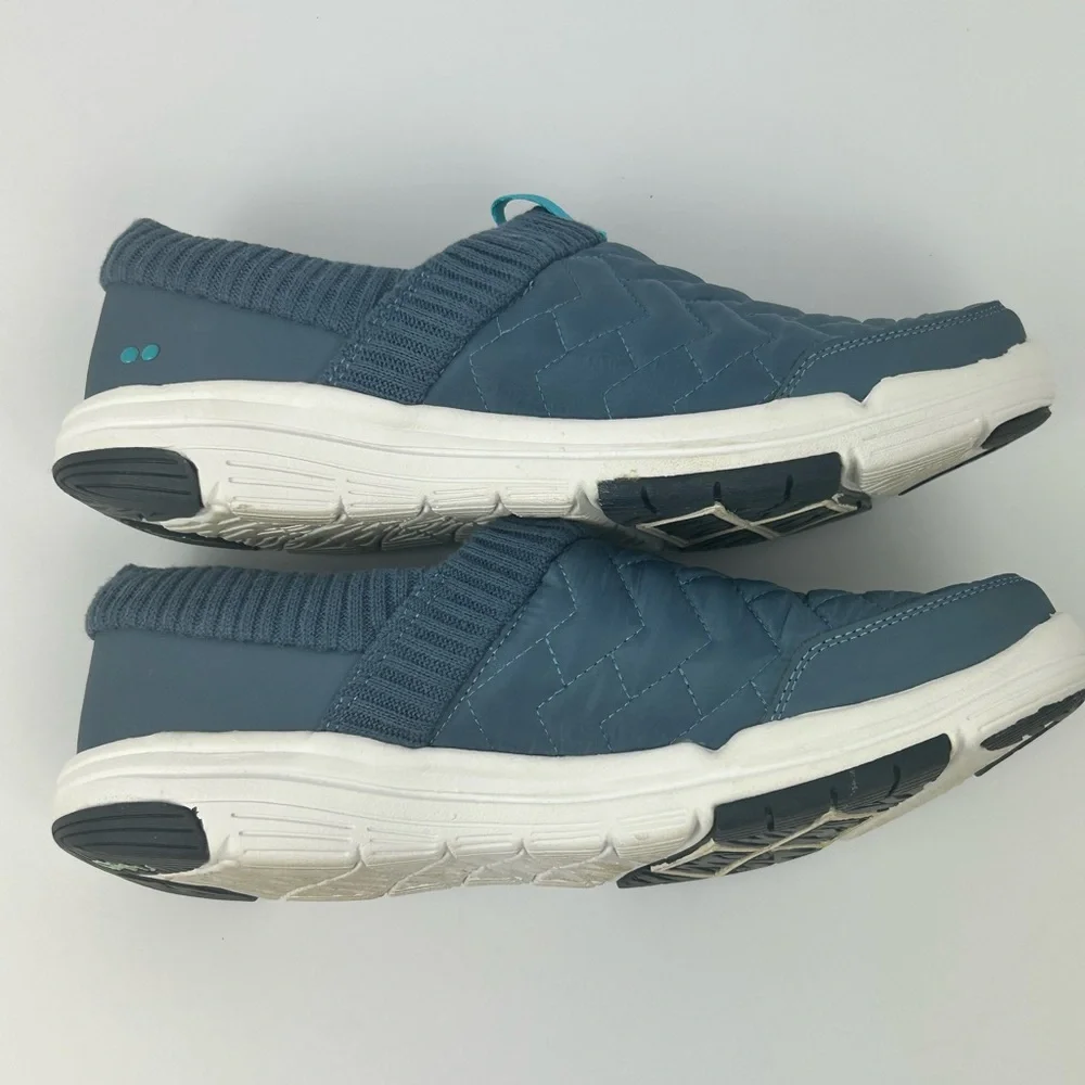Ryka Women's Blue Quilted Slip-On Cute Comfort Casual Sneakers Sz 7.5
